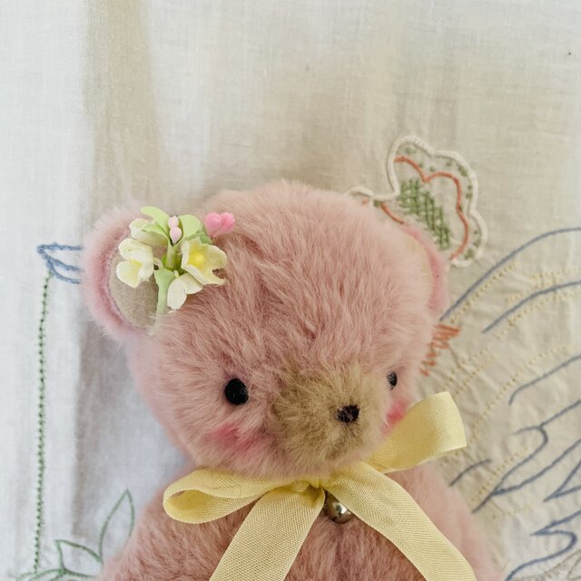 ピンク色のくまちゃんペア | iichi 日々の暮らしを心地よくする
