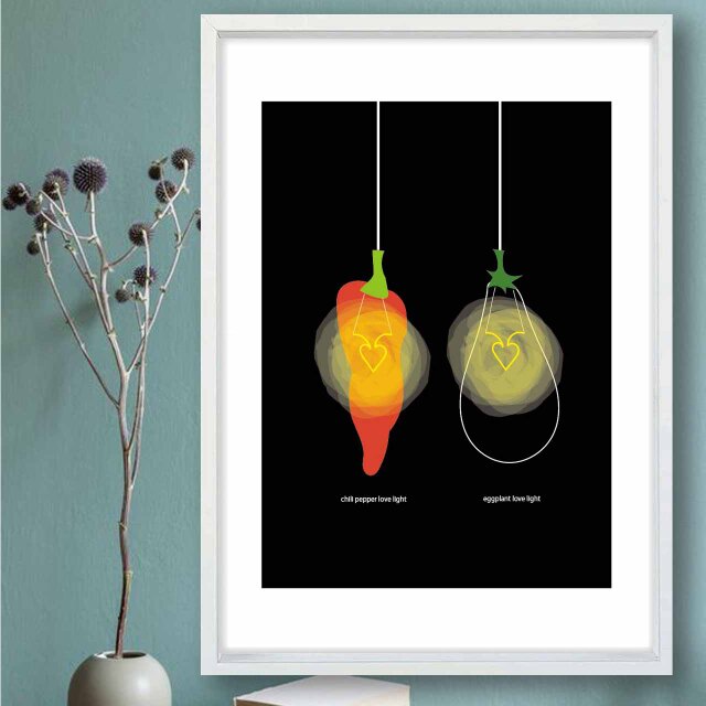 おしゃれに灯り　送料無料　イラスト　アート　ポスター　アートポスター　A4〜A0　  アート/sei検索　2066