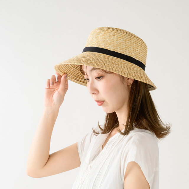 Franka フランカ 麦わら 女優帽 57.5cm [UK-H148-NA-M]