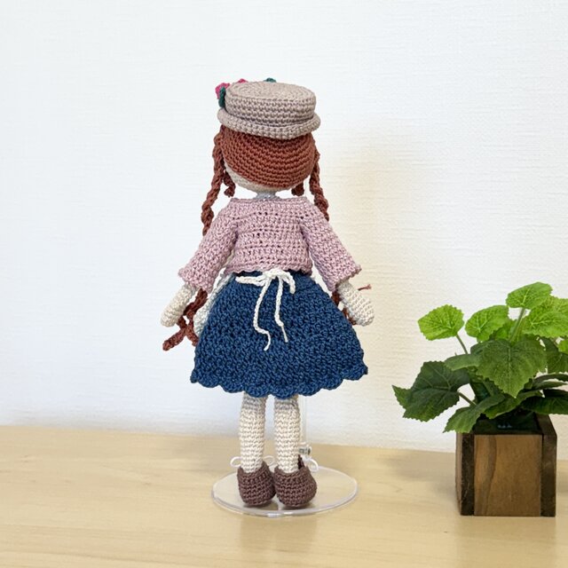 確認用 あみぐるみ スカートウサギちゃん （だっこあみぐるみ 