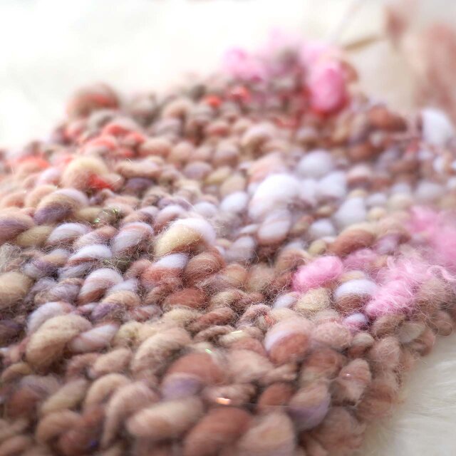 可愛いあなたとミルクティー｜119g/51m極太単糸｜手染め｜植物染色｜キッドモヘア