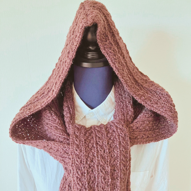 再販】フード好きにはたまらないフード付きマフラー