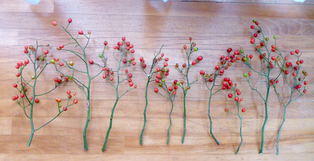 ［cutemio］野ばらの実　赤 野ばらの赤い実 10本 | iichi 日々の暮らしを心地よくするハンドメイド