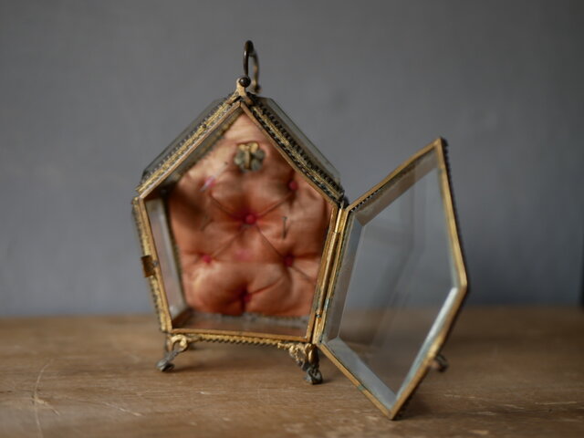 五角形 オルモルガラスのジュエリーボックス ナポレオン3世 フランス