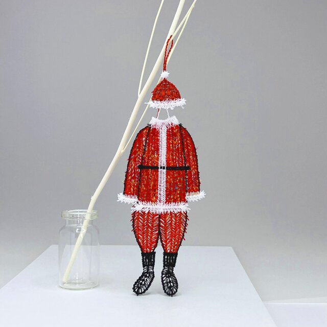 刺繍オーナメント・サンタさんの衣装