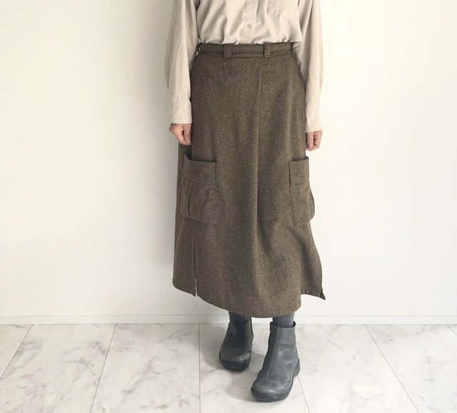 新品❤️CPG スリット入りグリーンスカート 新品❤️CPG スリット入りグリーンスカート