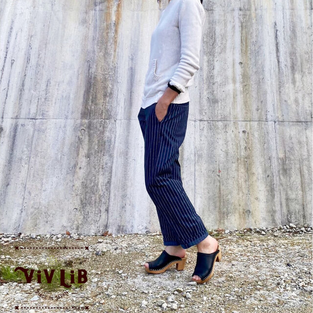 チノフィットストライプデニムパンツ〈定番ライン〉/ウォバッシュ 