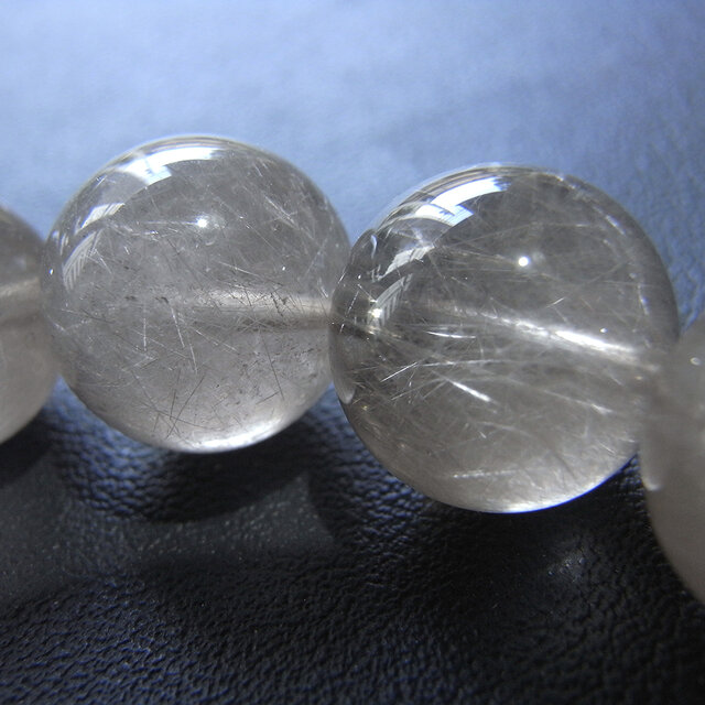 beads577]シルバールチルクォーツ12mm ブレスレット 16粒