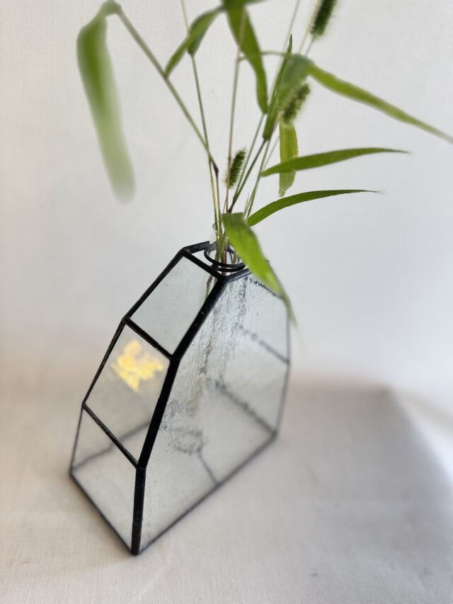 mountain ステンドグラス 一輪挿し 花瓶 花器 ※草木は付属していません