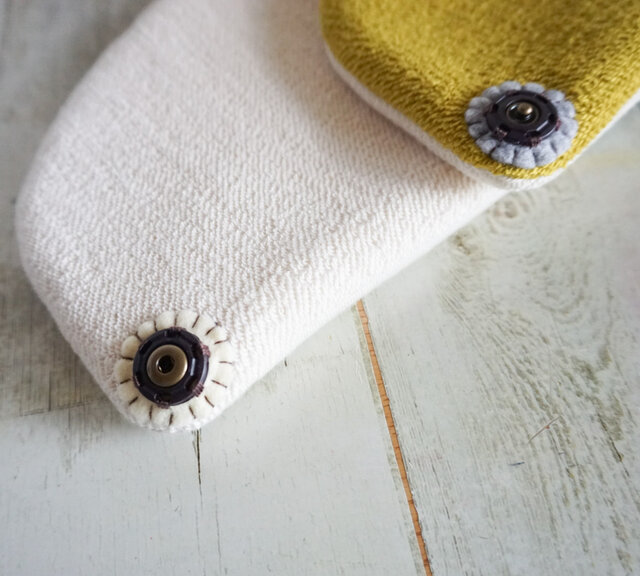 切り替えスヌード風ネックウォーマー（ドット柄） | iichi 日々の  