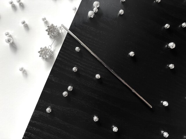 冬季限定　wargo 月光冠二連簪　シルバー　雪の結晶 2019年冬季限定 月光二連簪 銀｜Yahoo!フリマ（旧PayPayフリマ）