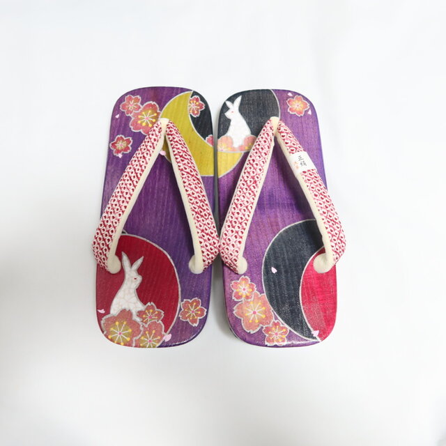 男右近 Ｍサイズ 桜月うさぎ 紫 男女兼用