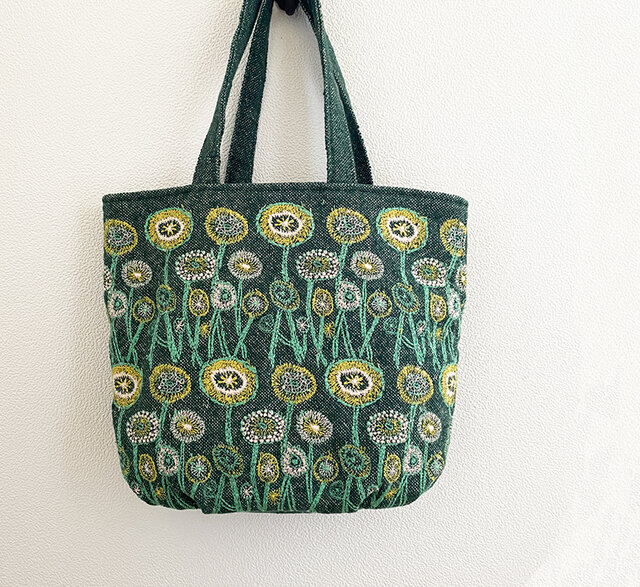 【1571 】ハンドメイド バケツバッグ＊ミナペルホネン ミナペルホネンのモチーフ「path」バケツ型かばん | iichi 日々の