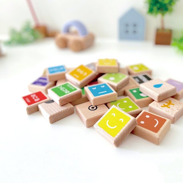 KATOMOKU 表情つみき km-149 木のおもちゃ プレゼント 知育