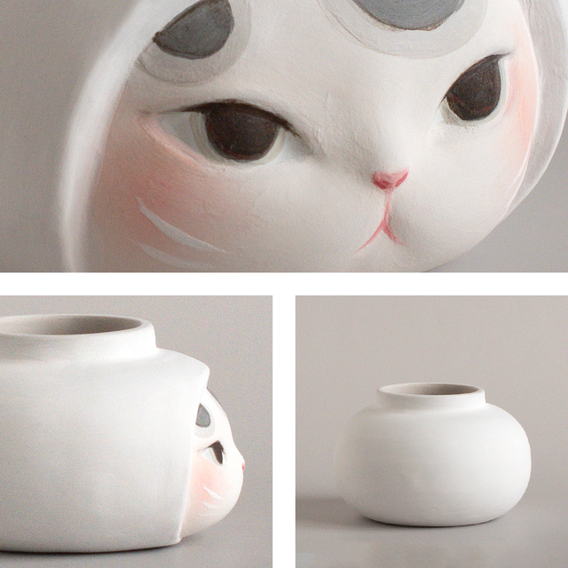 ねこもち　陶器 Amazon | デコレ 陶器の猫鏡餅 S decole 日本製 陶器 鏡餅