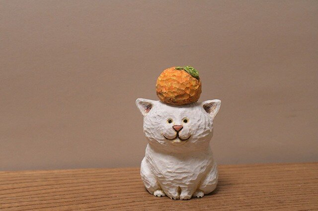 お供え餅ねこ（売れました） | iichi 日々の暮らしを心地よくする