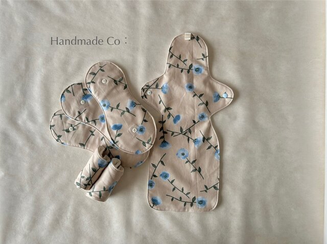 おでかけ用 ネル布ナプキン (1＋5枚Set) : : Sora | iichi 日々の