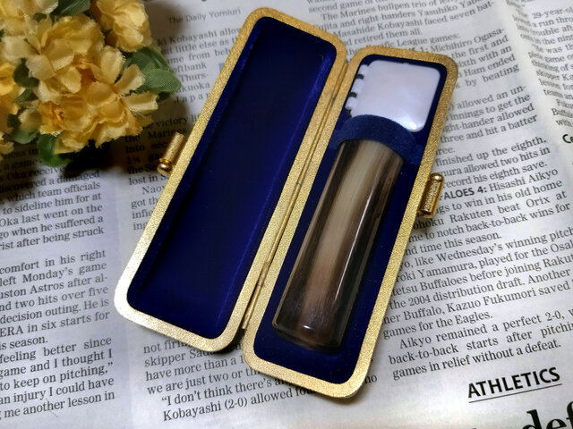 レトロ ビンテージ 判子 ハンコ スタンプ ケース ショーケース ガラスケース 2/アクセサリー小物入れ仕分け収納什器/IGT30156