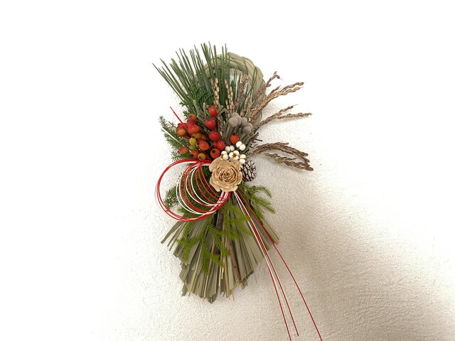 縦型お正月飾り4 | iichi 日々の暮らしを心地よくするハンドメイドや