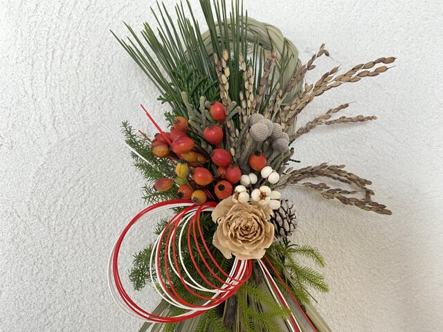 縦型お正月飾り4 | iichi 日々の暮らしを心地よくするハンドメイドや