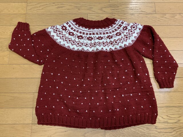 JACKBUNNY ノルディック柄 ベスト 赤 JACKBUNNY ノルディック柄 ベスト 赤 ノルディック柄の丸ヨーク