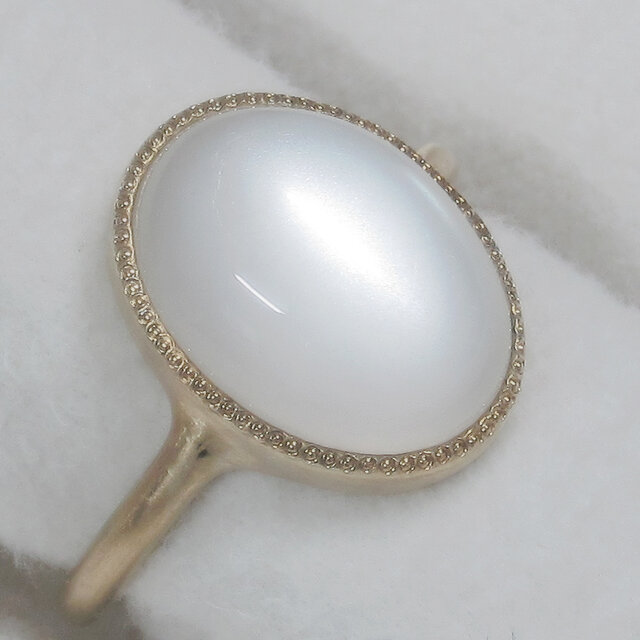 6.20ctムーンストーンとSV925の指輪（リングサイズ：14号、天然石、6月