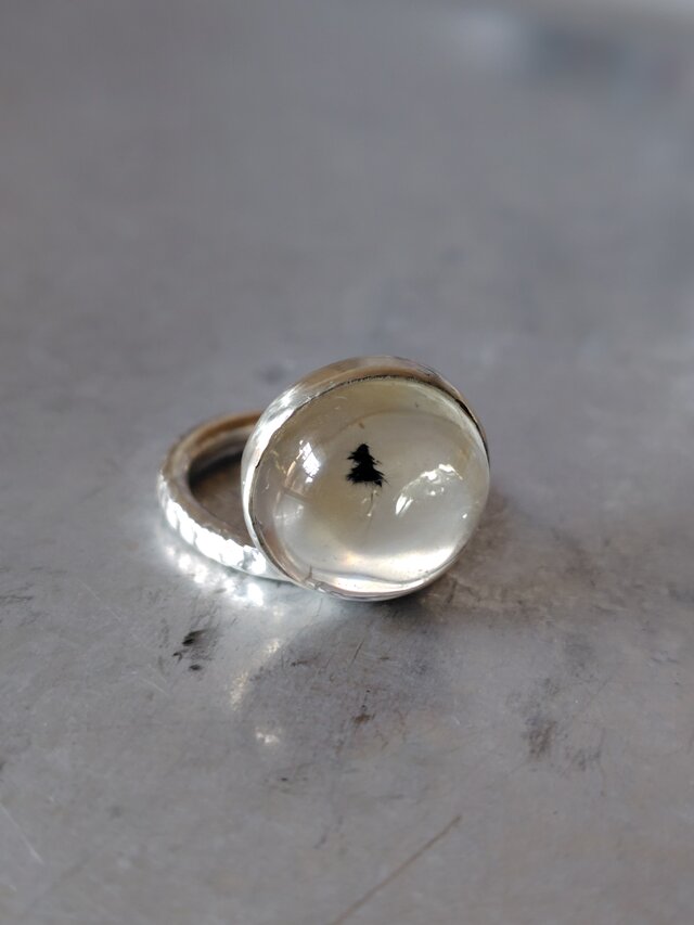 ロマネサイト·ホランダイトインシトリンシルバーリング#11.5