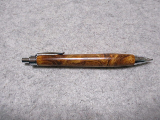 屋久杉 トラ杢 光明 ガラスコート仕上げ ワンピースタイプの木軸