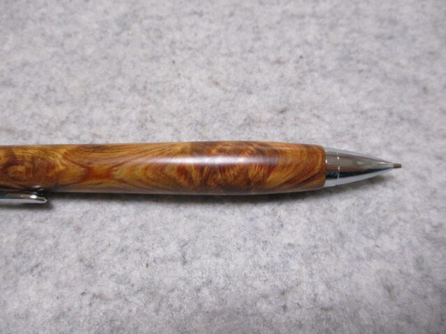 屋久杉 トラ杢 光明 ガラスコート仕上げ ワンピースタイプの木軸