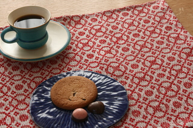 北欧手織りのランチョンマット（レッド）N | iichi 日々の暮らしを