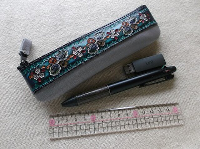 TBGCペイズリー (A)ペンケース レザークラフト TBGCペイズリー (A)ペン