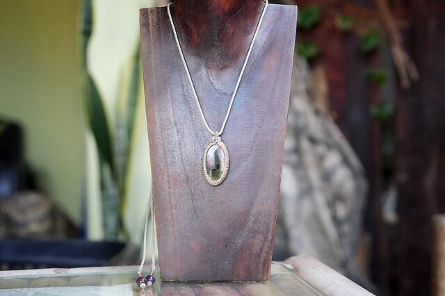 2つの重奏 トルマリン マクラメネックレス 1845 | iichi 日々の暮らし