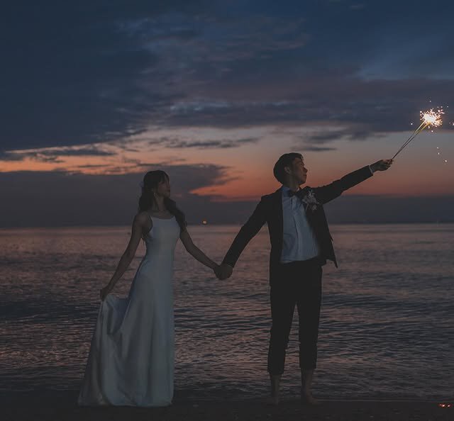 前撮り ウェディングドレス ツーピース ビーズ マットクレープ生地