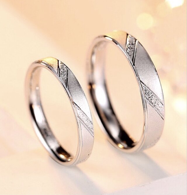 ✨Ring✨ペアリング【セット】 結婚指輪　S 925 シルバー　受注製作　リング　カップル