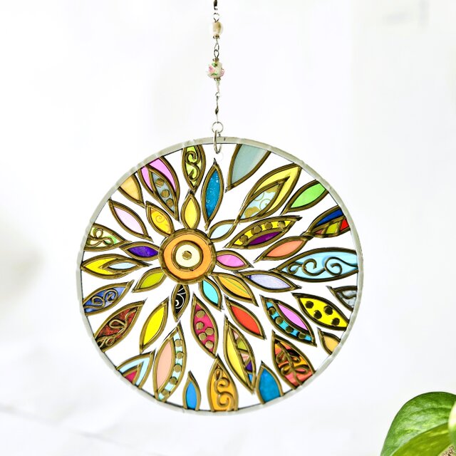 新作『日出ル』グラスアートオーナメントサンキャッチャー