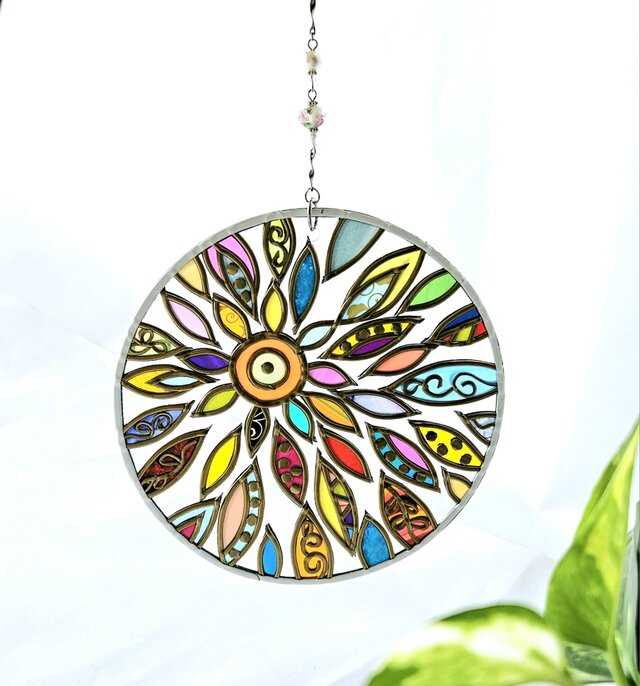 新作『日出ル』グラスアートオーナメントサンキャッチャー | iichi