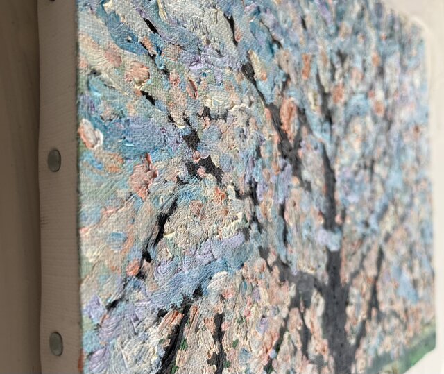 22×27㎝「朝の桜3」油彩・原画・F3 22×27㎝「朝の桜3」油彩・原画・F3 | iichi 日々の暮らしを
