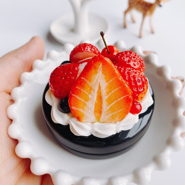 春爛漫フラワー団子　パンダ　フェイクスイーツ　樹脂粘土　スイーツデコ　春 春爛漫フラワー団子 パンダ フェイクスイーツ 樹脂粘土 スイーツ