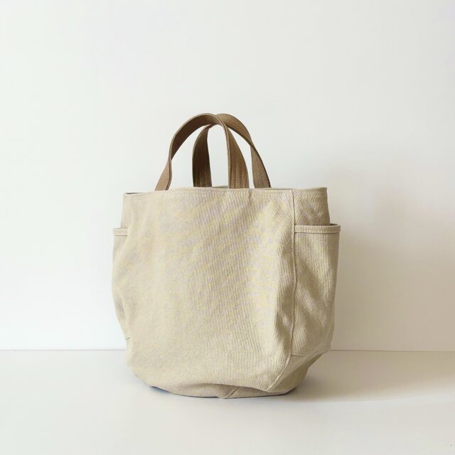 Round(M)/灰白色×ﾅｯﾂ【受注制作】