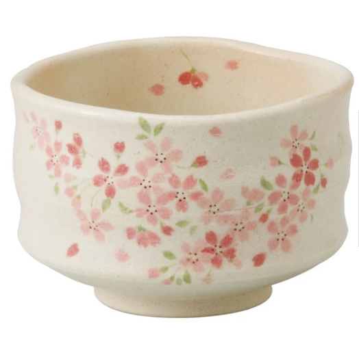 ◇新品◇ 加藤五陶兵衛造 美濃焼 並色絵桜図茶碗2個セット【紙箱】1個