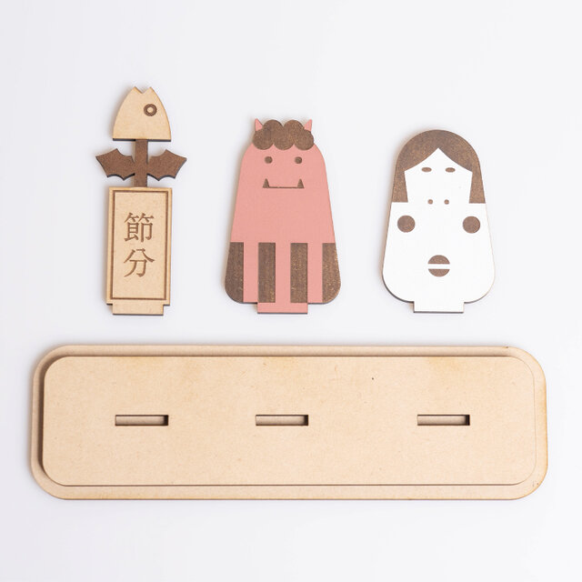 【安心メルカリ便】【ハンドメイド】 【鬼とおかめ】 【節分飾り】 安心メルカリ便ハンドメイド 鬼とおかめ 節分飾り