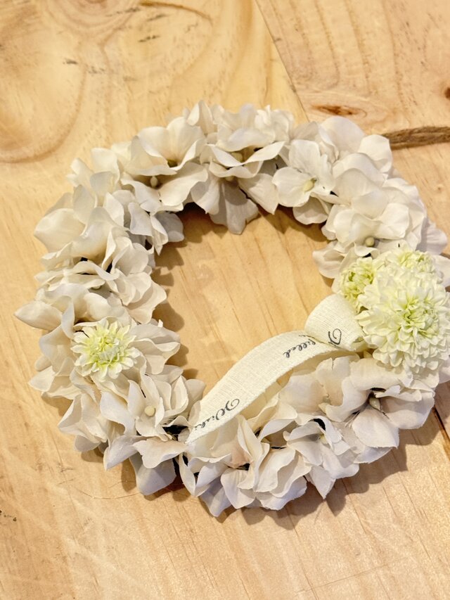 ハイドランジア※アーティフィシャルフラワーリース