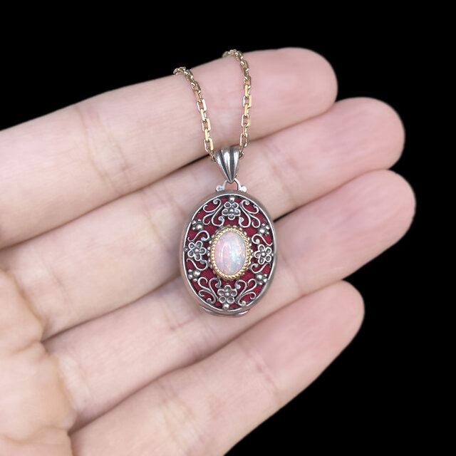 Grace｜グレース ロケット＆アロマ ペンダント (K18 ＆ SV925