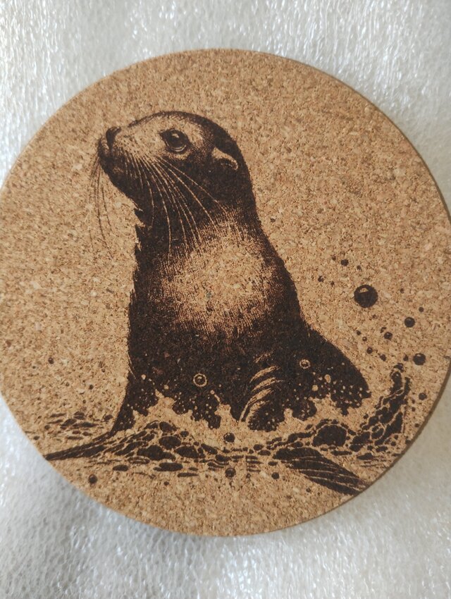 コースター　アシカ