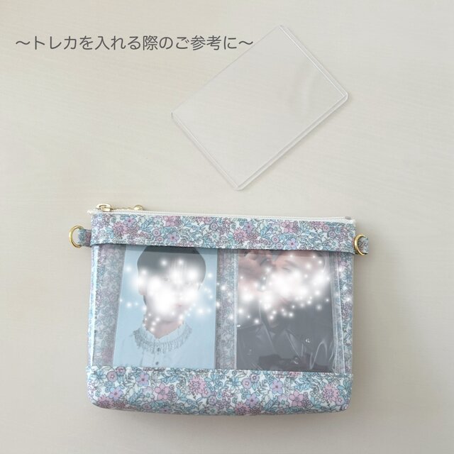 透明窓付きマチありポーチ⭐︎推し活〜デコレクションズ・A tiny