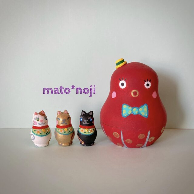 おめでたいマトリョーシカ　豆マト３匹 in タコさんマト