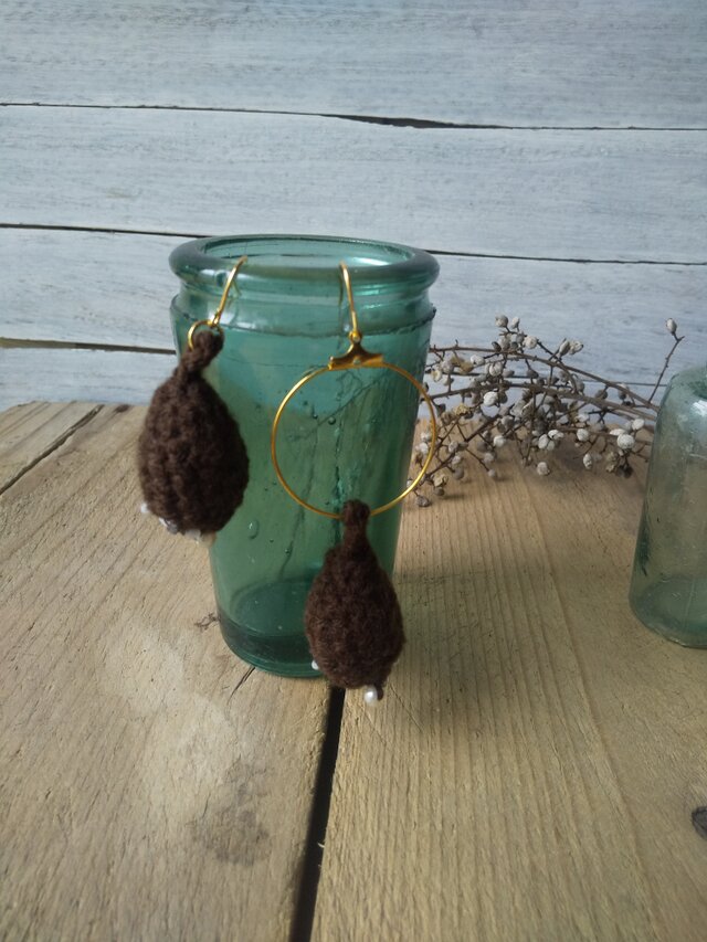 しずくフープピアス