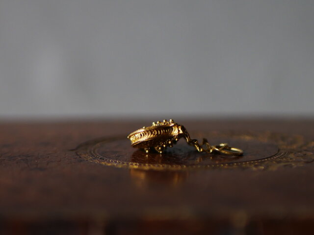 フィリグリー　K18　チャーム フランスアンティーク　アンティークジュエリー FN-13】 フィリグリー K18 チャーム ネックレス フランスアンティーク