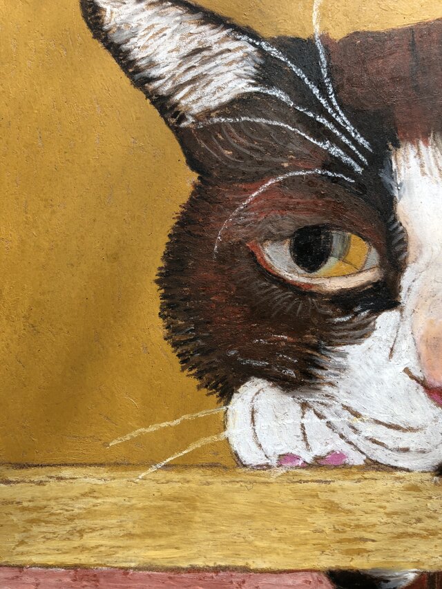 猫イラスト「ウメ11」原画 | iichi 日々の暮らしを心地よくする