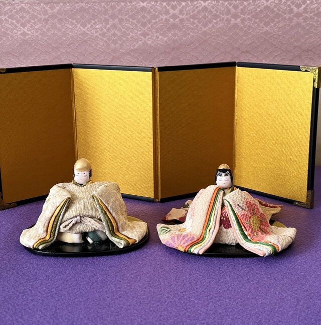 小さな雛人形 縮緬 手のひらサイズ yk254 | iichi 日々の暮らしを